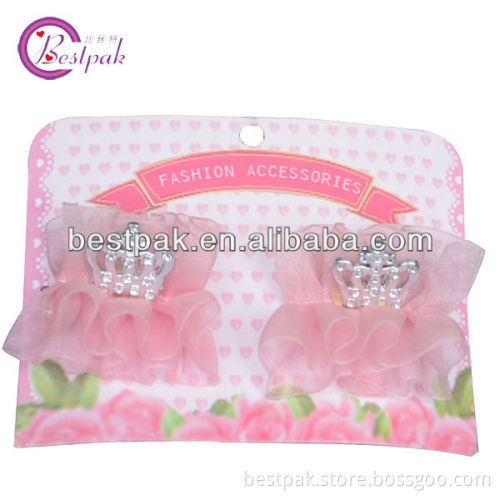 mini sheer pure color ribbon hair accessories